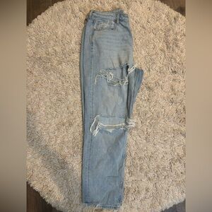 American Eagle Outfitters Distressed Light Blue Jeans